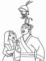 Mulan Shang Mushu Prinzessin Xcolorings sketch template