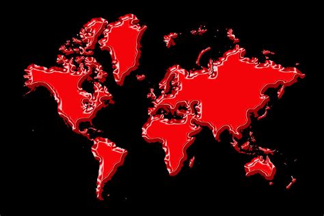 world map red photograph  andrew fare pixels
