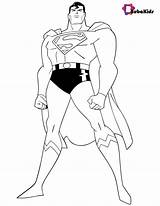 Coloring Superman Superhero Book Print Bubakids sketch template