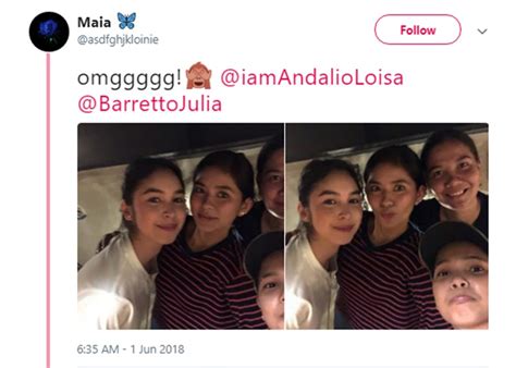 Ronnie Alonte Reacts To Loisa Andalios Photos With Julia