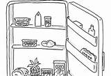 Open Fridge Drawing Refrigerator Cartoon Clipart Egg Hold Cold Ice Paintingvalley Drawings Parenting sketch template