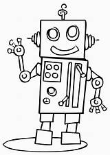 Coloring Pages Robot Robots Cartoon Kids Printable Sheets Color Choose Board Boys sketch template