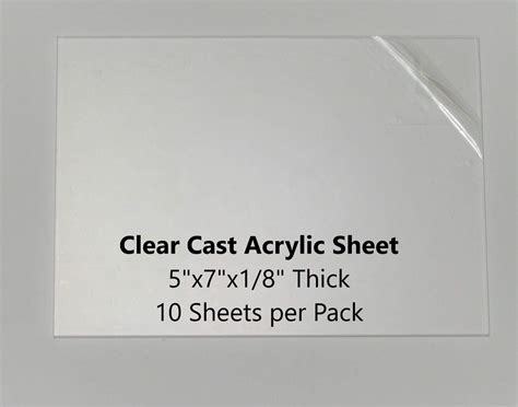 Buy Cast Clear Acrylic Sheet 1 8 Inch Thick Clear Plexiglass Sheet