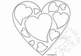 Heart Coloring Pages Hearts Valentine Valentines Colouring Small Double Color Printable Shape Getcolorings Print Coloringpage Eu sketch template