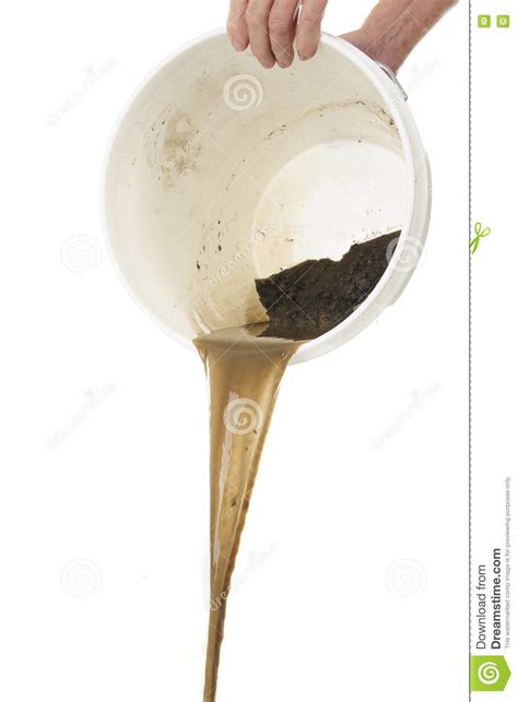 dumping dirty water stock photo image  cleaning liquid