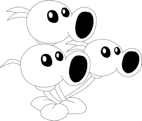pvz peashooter  coloring pages  coloring pages coloring