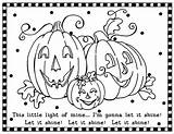 Halloween Christian Coloring Pages Getcolorings Color Preschool Printable sketch template
