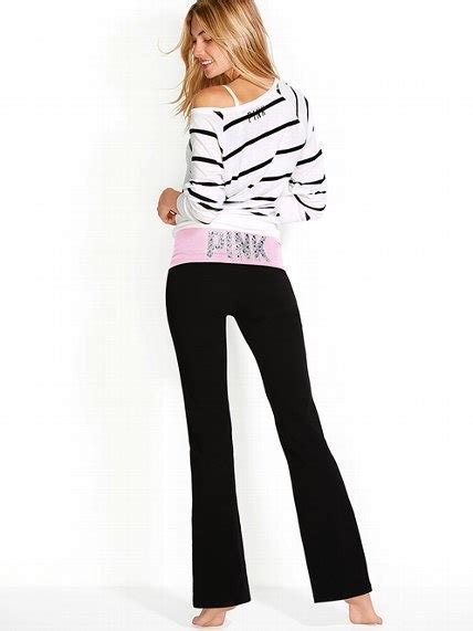 Bling Bootcut Yoga Pant Victoria Secret Pink Yoga Pants Victoria