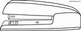 Stapler Lineart Sweetclipart sketch template