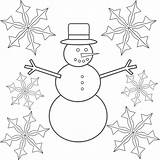Coloring Snowflake Pages Printable Snowman Kids Template Snowflakes Print Drawing Color Colouring Preschoolers Templates Nose Book Crafts Getdrawings Popular Bestcoloringpagesforkids sketch template