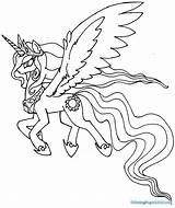 Pony Little Coloring Celestia Pages Princess Majestic Titanosaur Printable Color Spike Getcolorings Print Deviantart Getdrawings Popular sketch template