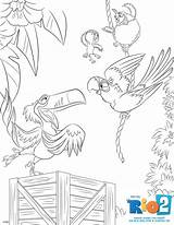 Rio Coloring Pages Rio2 Sheets Printables Colouring Movie Printable Color Part Kids Blue Disney Activities Film Fheinsiders Cartoon Sheet Blu sketch template