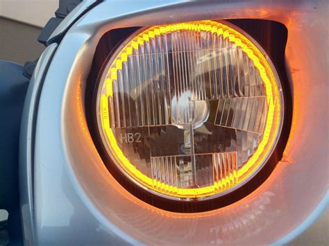 classic   led headlight kit  amber blinker halo