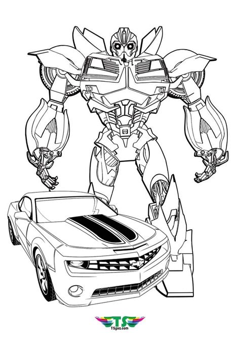 bumblebee car coloring pages