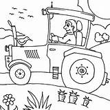 Tractor Pages Coloring Print Combine Farm Drawing Getdrawings Printable John Baby sketch template