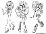 Monster High Coloring Pages Characters Print Printable Scribblefun Getcolorings sketch template