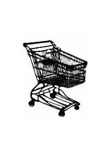 Shopping Coloring Trolley Edupics Printable Pages Large sketch template