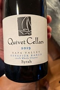 Image result for Quivet Syrah Kenefick Ranch. Size: 124 x 185. Source: www.cellartracker.com
