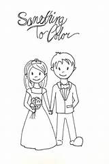 Coloring Wedding Kids Pages Printable Printables Etsy Children sketch template