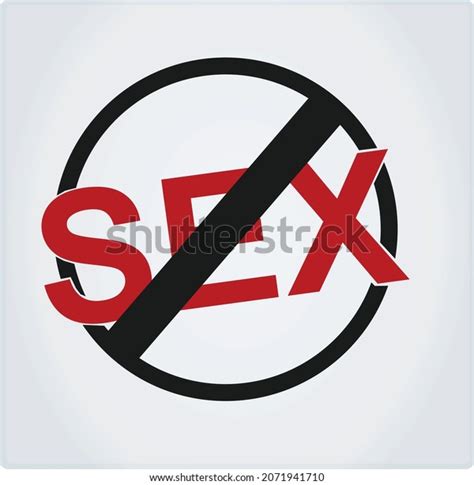 Forbidden Sex Sign Vector Illustration Stock Vector Royalty Free