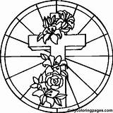Easter Malvorlagen Mandalas Crosses Clipartmag Designkids sketch template