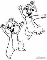 Chip Clarice Disneyclips Cheering sketch template