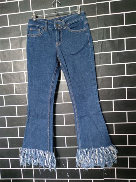 bershka flare jeans womens fashion bottoms jeans  carousell