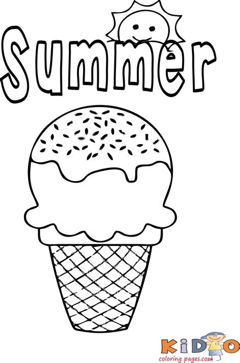 summer ice cream coloring pages  kids kids coloring pages