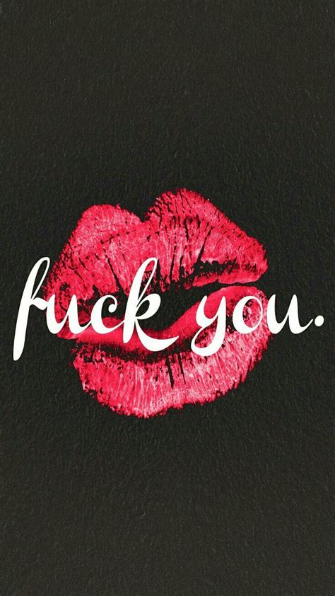 phone and celular wallpaper fuck you red lips against black background phone wallpaper