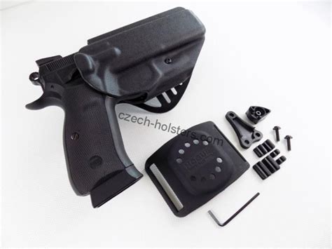 belt holsters cz  cz  sp  shadow polymer duty holster paddle belt loop wwwczech
