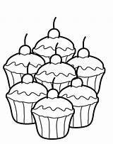 Cupcake Alimentacion Lugares sketch template