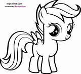 Scootaloo Coloring Pages Coloring99 Pony Little Print sketch template