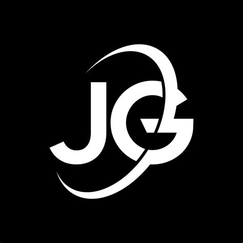 diseno del logotipo de la letra jg icono del logotipo jg de letras iniciales plantilla de