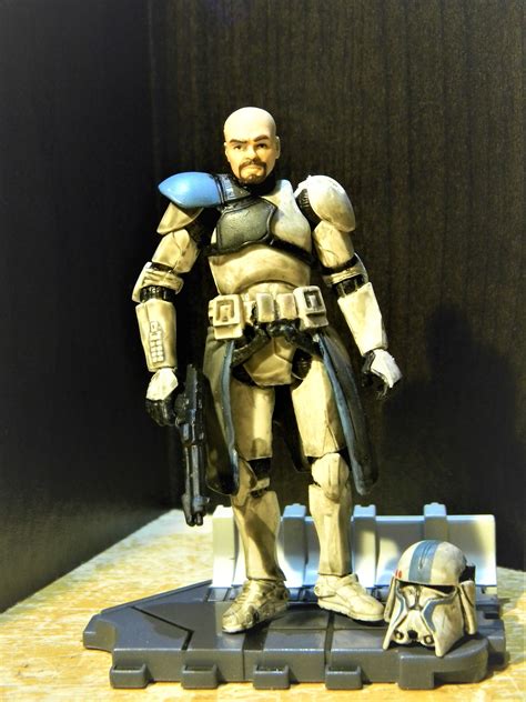 star wars action figures custom action figures jango fett galactic republic  protector