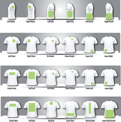 shirt print areas impressionz printing screen printing shirts