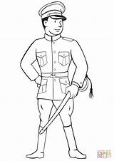 War Coloring Pages Soldier Ww1 Drawing Soldiers Officer Ww2 Anzac Kids Printable Drawings Australian Color Navy Getdrawings Military Popular Getcolorings sketch template