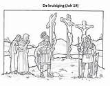 Kruisiging Kleurplaten Pasen Jesus Uploaded sketch template