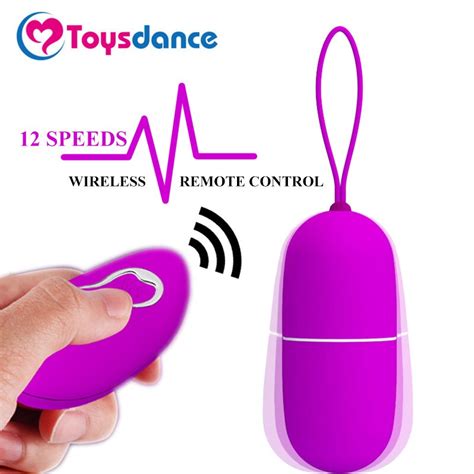 toysdance silicone bullet vibrator 12 speeds wireless remote control