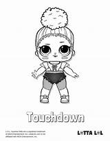 Lol Coloring Surprise Touchdown Pages Confetti Pop Series Doll Lotta Dolls Babe Sheets Choose Board Snuggle Color sketch template