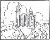 Temple Coloring Pages Museum Lds Manti Paul Jesus Missionary Book Mormon Salt Lake Boy 1923 August Building History Color Journeys sketch template
