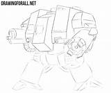 Dreadnought Warhammer Drawingforall sketch template