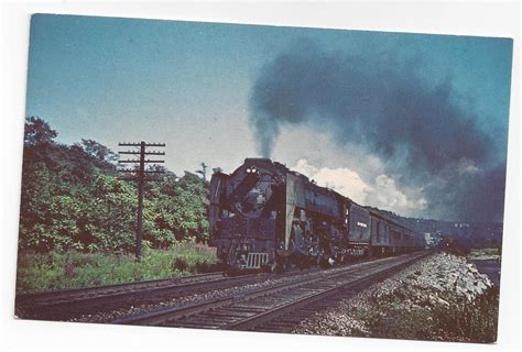 Train New York Central 6012 Steam Locomotive Vintage Postcard