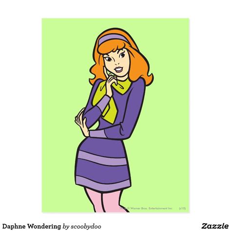 Daphne Wondering Postcard In 2021 Girl Cartoon