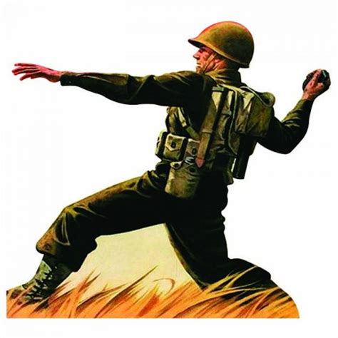 World War 2 Soldier Cardboard Cutout Standee Standup