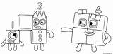 Coloring Numberblocks Pages Two Four Printable sketch template