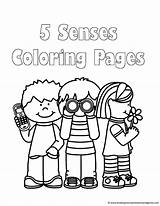 Senses Five sketch template