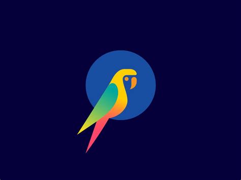 parrot ii  george bokhua graphic design tips logo design inspiration language logo parrot