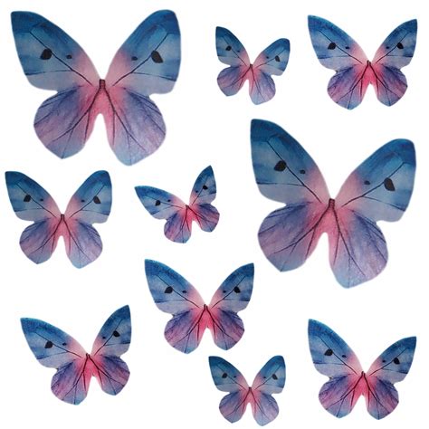 wyciete motylki waflowe fioletowe motyle mix szt  allegropl