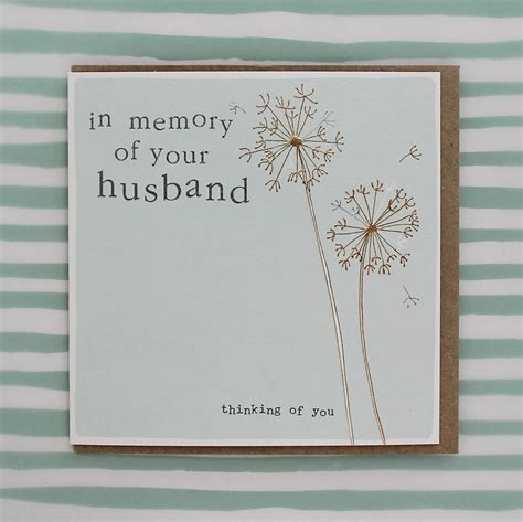husband condolence card  molly mae notonthehighstreetcom