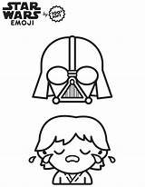 Coloring Star Wars May Fourth Sheets Family Nerdy Fashionably Emoji Fashionablynerdy sketch template